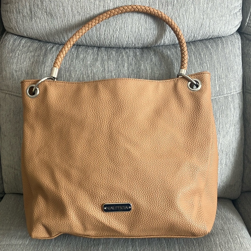 Nautica tan tote bag